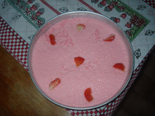 Mousse de morango fenomenal