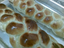 Pão trançado da Deborah