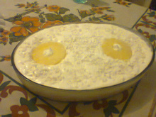 Pavê de abacaxi com pão-de-ló