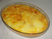 Bolo de batata com frango