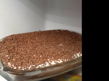 Pavê de chocolate com biscoito de maizena