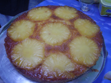 Torta invertida de abacaxi