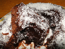 Bolo de chocolate batido no liquidificador
