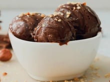 Sorvete de chocolate