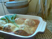 Almôndegas recheadas à parmegiana - fácil