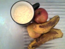 Vitamina de banana e maçã