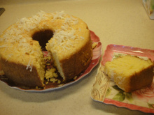 Bolo de Fubá com Coco