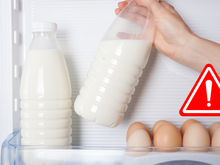 Leite e ovos não devem ser armazenados na porta da geladeira (mesmo que haja espaço para eles)