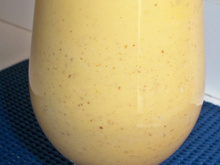 Vitamina nutritiva de soja com linhaça