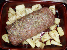 Rocambole de carne moída