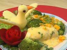 Frango com molho de manga