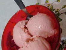 Sorvete de morango