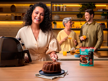 Bolo de Chocolate Simples na Air Fryer