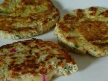 Hambúrguer de frango recheado