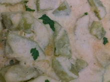 Chuchu com molho branco