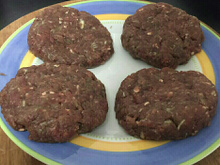 Hambúrguer caseiro