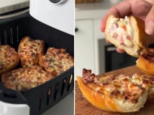Com apenas 6 ingredientes e 20 minutos, eu preparo o melhor lanche para os meus filhos: receita de sanduíche cremoso de airfryer!