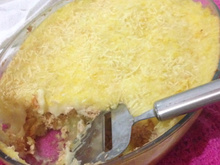 Escondidinho de frango com catupiry