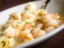 Camarão com Macarrão