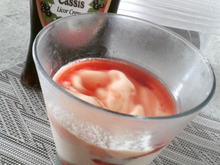 Creme de papaya com cassis