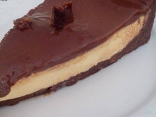Torta de maracujá com chocolate