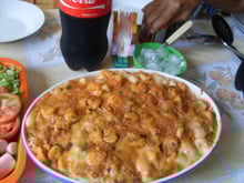 Lula recheada com camarão e catupiry