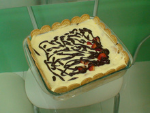 Torta de bolacha sem nata