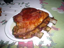 Costela assada ao leite