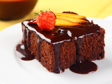 Bolo de chocolate no liquidificador