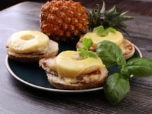 Hawai toast (pão de forma integral com abacaxi)