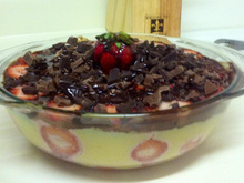 Bombom aberto de morango