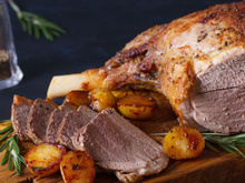 Pernil de cordeiro no vinho tinto