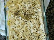 Batata ao molho branco da Nana