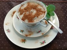 Mingau de farinha de tapioca