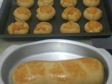 Pão de batata para o lanche das amigas