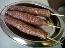 Receita de Kafta "moída no espeto"