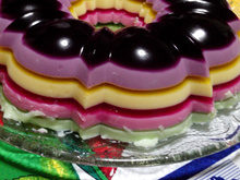 Gelatina Colorida em camadas