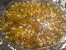 Doce de mamão verde com coco