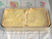 Lasanha fácil com molho branco