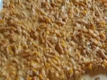 Macarrão recheado ao leite