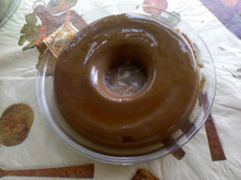 Pudim de maria-mole de chocolate