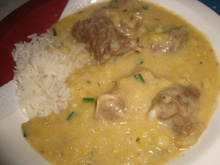 Sopa de milho verde com costelas