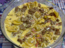 Capeletti ao molho 4 queijos