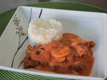 Bifes com cogumelo