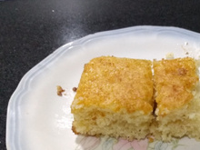 Bolo de iogurte com canela