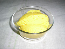 Mousse barata, natural, e light de manga