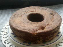 Bolo integral de banana com canela