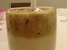 Capuccino em pó solúvel em água ou leite