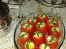 Tomate assado recheado
