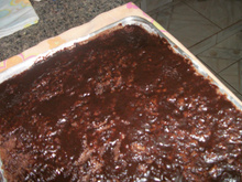 Bolo de canela com chocolate